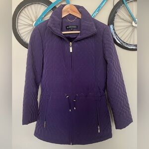 ELLEN TRACY women’s purple quilted jacket